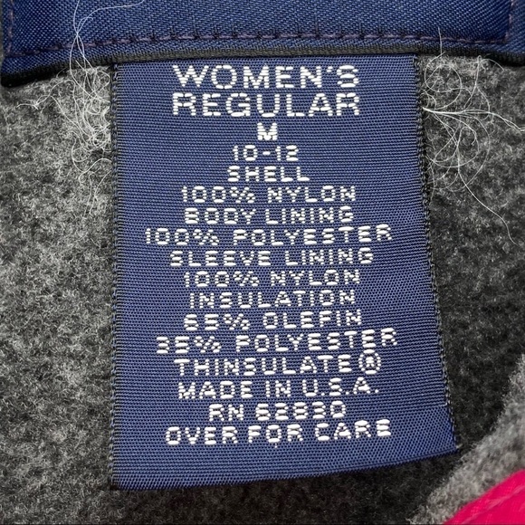 Lands' End Dark Pink Fleeced Lined Women's Winter Jacket Size Medium - Picture 5 of 6